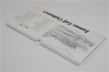 1989 'Famous Golf Clubhouses' Calendar by Artist Bill Waugh
