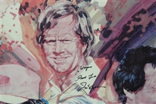 Nicklaus , Palmer, Trevino, & Zoeller Signed The Skins Game Pga West Poster JSA ALOA