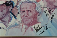 Nicklaus , Palmer, Trevino, & Zoeller Signed The Skins Game Pga West Poster JSA ALOA