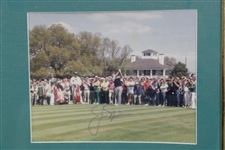 Arnold Palmer (3), Jack Nicklaus, & Greg Norman Signed Masters Collage Framed Photos JSA ALOA