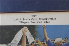 Hale Irwin, Greg Norman & Fuzzy Zoeller Ltd Ed 84/250 1984 US Open Championship Collage Framed Photo 