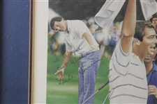 Hale Irwin, Greg Norman & Fuzzy Zoeller Ltd Ed 84/250 1984 US Open Championship Collage Framed Photo 