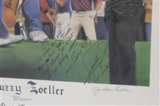 Hale Irwin, Greg Norman & Fuzzy Zoeller Ltd Ed 84/250 1984 US Open Championship Collage Framed Photo 