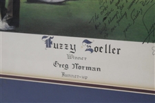Hale Irwin, Greg Norman & Fuzzy Zoeller Ltd Ed 84/250 1984 US Open Championship Collage Framed Photo 