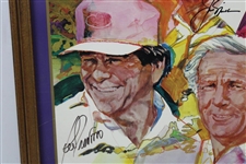 Palmer, Jack, Trevino, & Zoeller Signed The Skins Game PGA West Framed Poster JSA ALOA