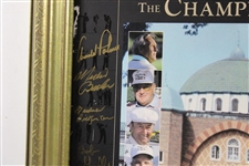 Palmer, Player & Ten (10) Others Signed 1988 US Senior Open Championship Framed Poster JSA ALOA