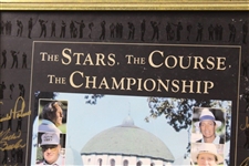 Palmer, Player & Ten (10) Others Signed 1988 US Senior Open Championship Framed Poster JSA ALOA