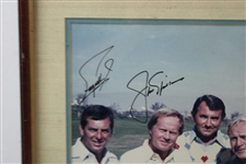Nicklaus, Trevino, Zoeller, And Palmer Signed Framed Photo JSA ALOA  