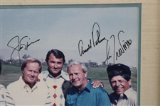 Nicklaus, Trevino, Zoeller, And Palmer Signed Framed Photo JSA ALOA  