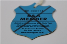 2001 Open Championship At Royal Lytham & St. Annes R&A Member Badge