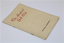 The Lindrick Golf Club Official Handbook
