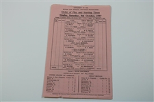 1957 Ryder Cup At Lindrick Golf Club Program