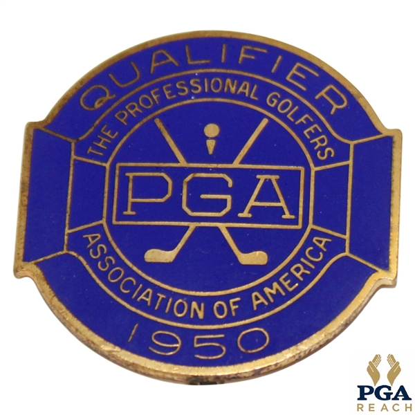 1950 PGA Championship at Scioto CC Contestant Badge - Chandler Harper Winner