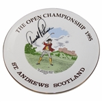 Arnold Palmer Signed 1995 Open Championship At St. Andrews Plate JSA ALOA
