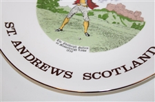 Arnold Palmer Signed 1995 Open Championship At St. Andrews Plate JSA ALOA