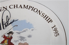 Arnold Palmer Signed 1995 Open Championship At St. Andrews Plate JSA ALOA