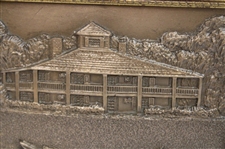 Augusta National Golf Club Clubhouse Resin Cast Bronze by Artist Bill Waugh