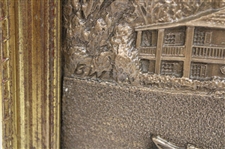 Augusta National Golf Club Clubhouse Resin Cast Bronze by Artist Bill Waugh