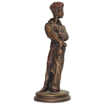 Bronze Colored Caddy Boy Austin Sculpture Statue