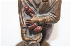 Bronze Colored Caddy Boy Austin Sculpture Statue