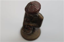Bronze Colored Caddy Boy Austin Sculpture Statue