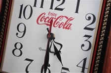 Classic Coca-Cola Quartz Large Pendulum Golfer Clock - Works