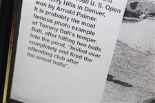 Tommy Bolt Signed Paper Article Reproduction - Framed JSA ALOA