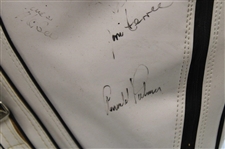 Palmer, Nicklaus, Player & other Stars Signed 1991 Senior PGA Championship at PGA National GC Golf Bag