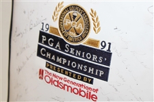 Palmer, Nicklaus, Player & other Stars Signed 1991 Senior PGA Championship at PGA National GC Golf Bag