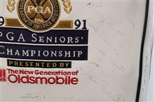Palmer, Nicklaus, Player & other Stars Signed 1991 Senior PGA Championship at PGA National GC Golf Bag