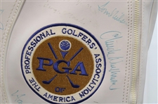Gary Player, Lee Elder, Charlie Sifford & 50+ Other Stars Signed 50th Senior PGA Championship at PGA National GC Golf Bag