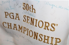 Gary Player, Lee Elder, Charlie Sifford & 50+ Other Stars Signed 50th Senior PGA Championship at PGA National GC Golf Bag