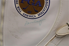 Gary Player, Lee Elder, Charlie Sifford & 50+ Other Stars Signed 50th Senior PGA Championship at PGA National GC Golf Bag