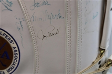 Gary Player, Lee Elder, Charlie Sifford & 50+ Other Stars Signed 50th Senior PGA Championship at PGA National GC Golf Bag