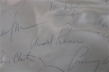 Palmer, Seve, Jack, Payne & 100+ Stars Signed 1985 PGA of America Championship at Cherry Hills Large Banner