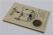 Bobby Jones & Espinosa 1929 Playoff at Winged Foot Penny Card