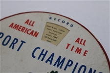 c.1944 All American All Time Sports Champions Record Trivia Wheel w/ Bobby Jones