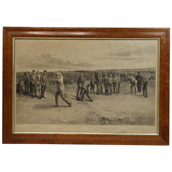 1892 Golf Tom Morris & Willie Park at St Andrews Etching By W.G. Stevenson and Etched By C.O. Murray