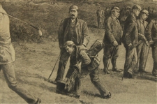 1892 'Golf' Tom Morris & Willie Park at St Andrews Etching By W.G. Stevenson and Etched By C.O. Murray
