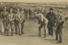 1892 'Golf' Tom Morris & Willie Park at St Andrews Etching By W.G. Stevenson and Etched By C.O. Murray