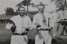 1934 Denny Shute/Al Espinosa Win Miami 4 Ball Tournament ACME Wire Photo 
