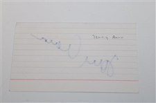 Tommy Aaron Signed Cut Card w/Tommy Aaron Signature Golf Ball Box w/Balls