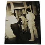c.1930s Original Photo of Horton Smith Putting Setup in Office