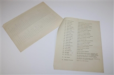 1951 Masters Tournament Auction Pool - Players' Records & Qualifiers