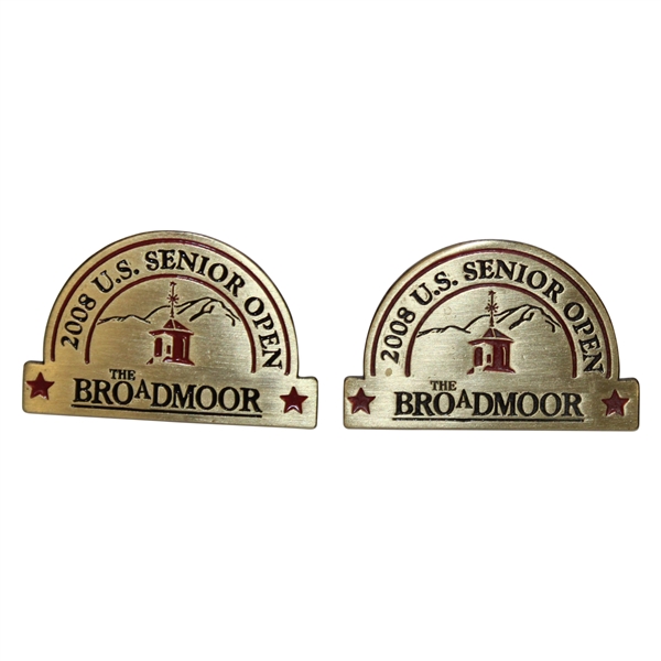 Past Champion Brad Bryant’s Pair of 2008 US Senior Open at Broadmoor Pins