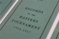1955, 1957 & 1958 Records of the Masters Tournament Green Booklets (3)