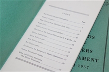1955, 1957 & 1958 Records of the Masters Tournament Green Booklets (3)