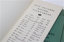 1955, 1957 & 1958 Records of the Masters Tournament Green Booklets (3)
