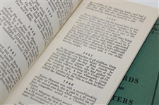 1955, 1957 & 1958 Records of the Masters Tournament Green Booklets (3)
