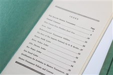 1955, 1957 & 1958 Records of the Masters Tournament Green Booklets (3)